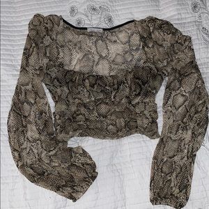 Leopard blouse